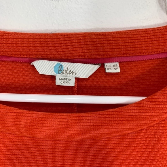 Biden Orange Jasmine Ottoman Textured Knit Dress - Picture 3 of 5